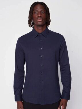 Projek Raw Navy Long Sleeve Knit Shirt/13730